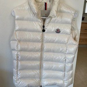 Moncler Off-White Puffer Vest (Size 2/Small)